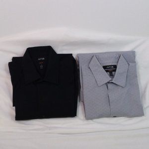 $90 Lot of 2 Mens Shirts Apt 9 Slim Fit 15 ½  34/35 Button Down Wedding Dance